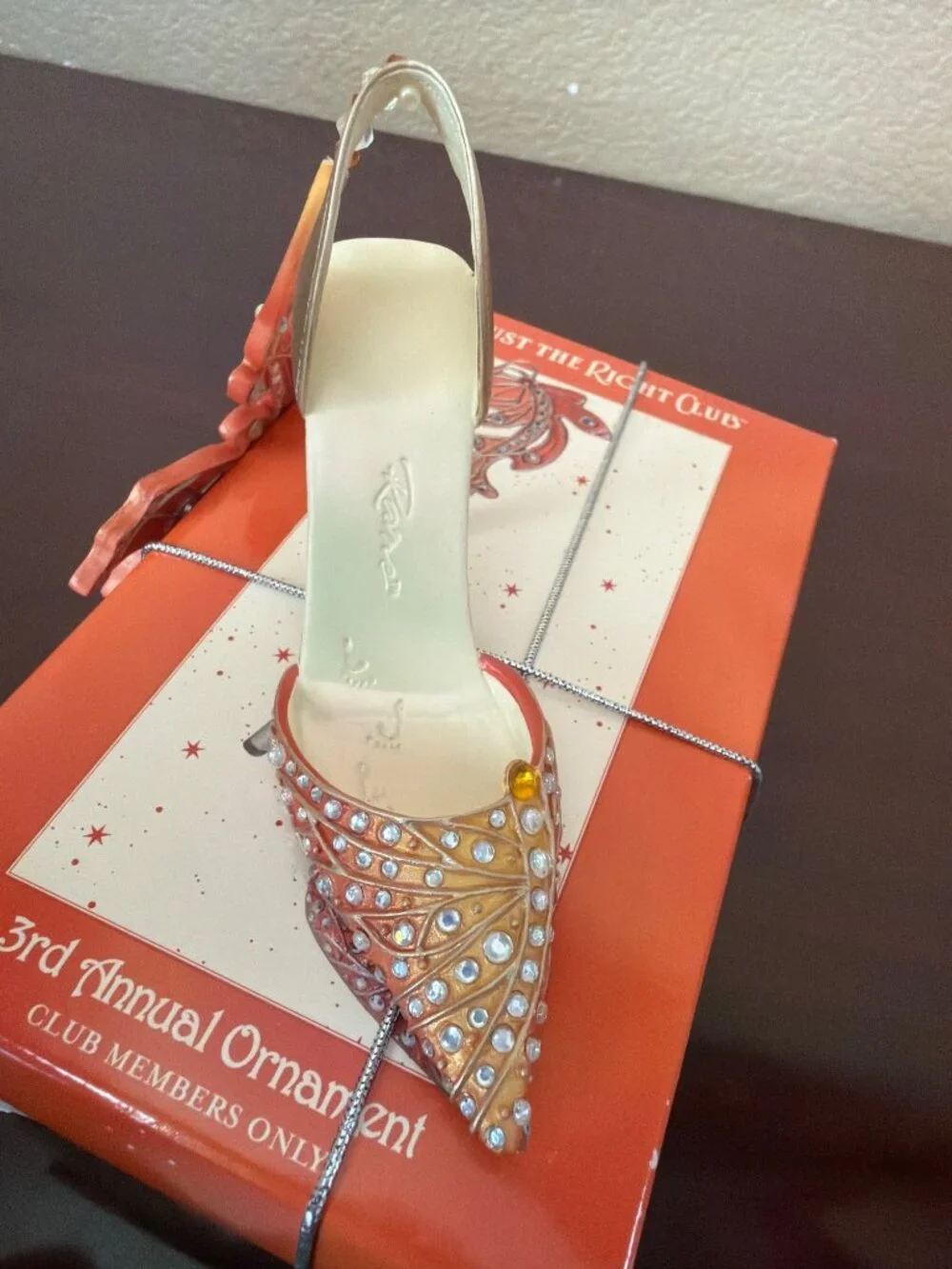 Just the Right Shoe Raine 2003/2004 Club Ornaments Bejeweled Fantasia Christmas